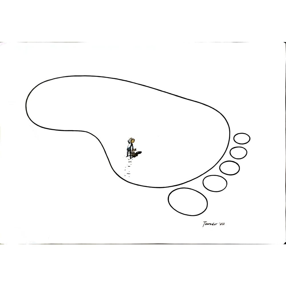 Arif Sutristanto 43x30cm Orijinal Karikatür BOD05799