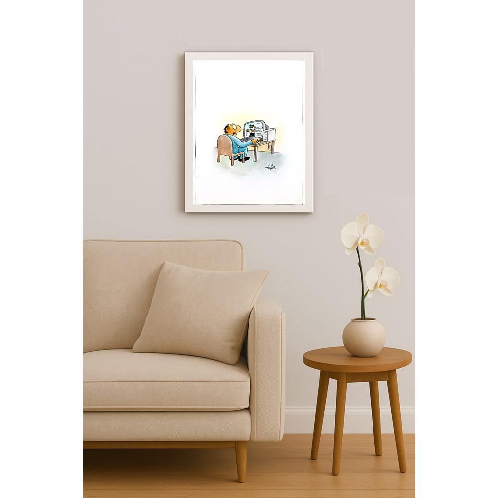 Erico Junqueira Ayres 43x30cm Orijinal Karikatür BOD05803
