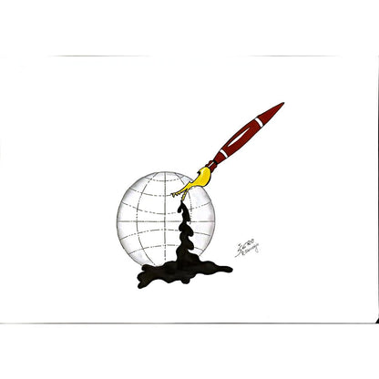 Stanko Serr 43x30cm Orijinal Karikatür BOD05804