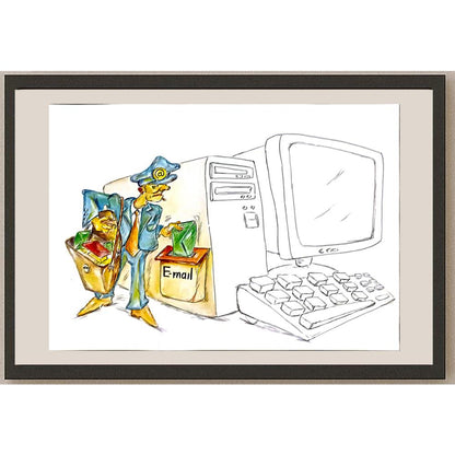 Tsvetomir Veleshky 35x25cm Orijinal Karikatür BOD05813