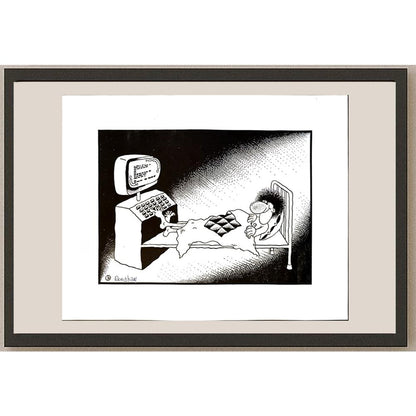 Rooshan Gataullin 35x28cm Orijinal Karikatür BOD05815