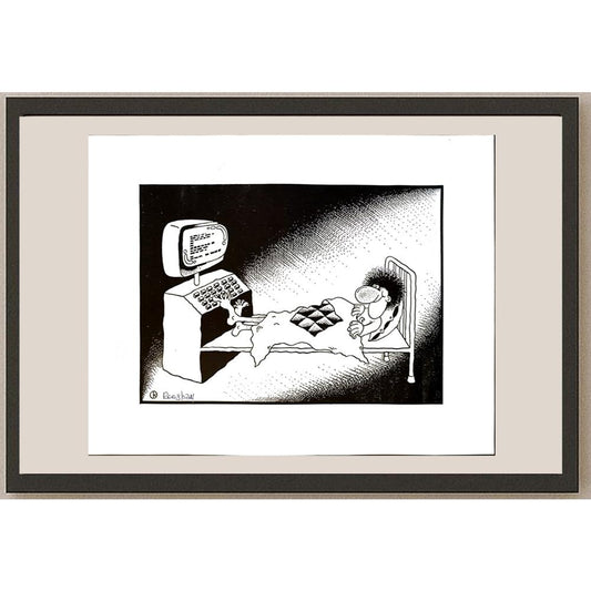 Rooshan Gataullin 35x28cm Orijinal Karikatür BOD05815