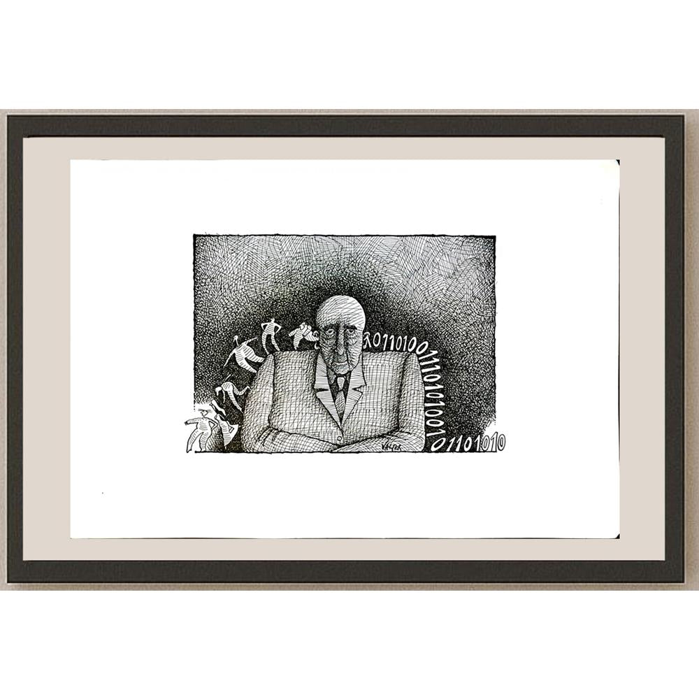 Jano Valter 43x30cm Orijinal Karikatür BOD05819