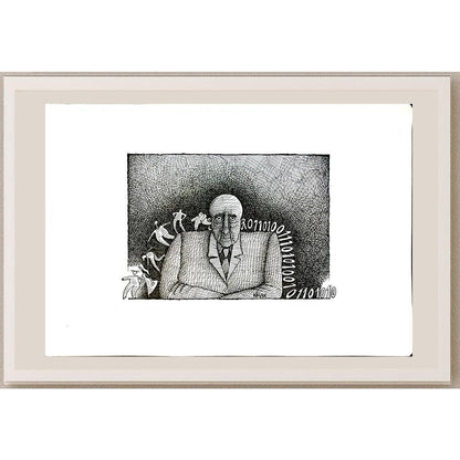 Jano Valter 43x30cm Orijinal Karikatür BOD05819