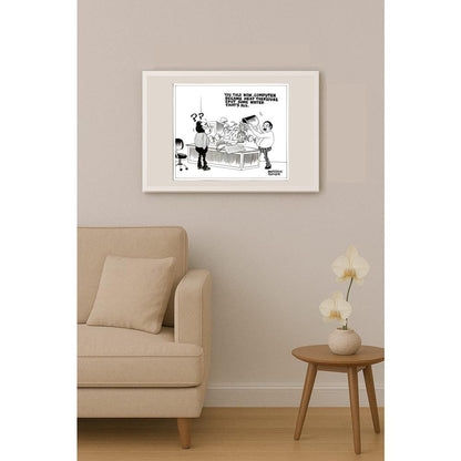 Kantesh Badiger 30x25cm Orijinal Karikatür BOD05822