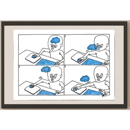 Zoran Zeljko 43x30cm Orijinal Karikatür BOD05824