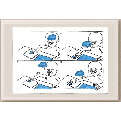 Zoran Zeljko 43x30cm Orijinal Karikatür BOD05824