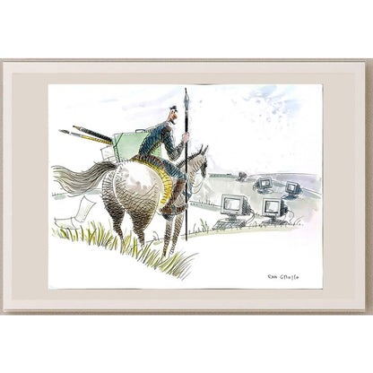 Eduardo Ferreria Grosso 43x30cm Orijinal Karikatür BOD05826