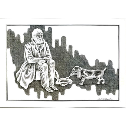 Aleksandr Astretsov 35x25cm Orijinal Karikatür BOD05837