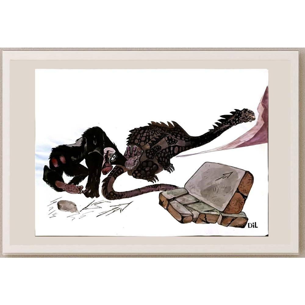 Dilyan Dochev 35x25cm Orijinal Karikatür BOD05839