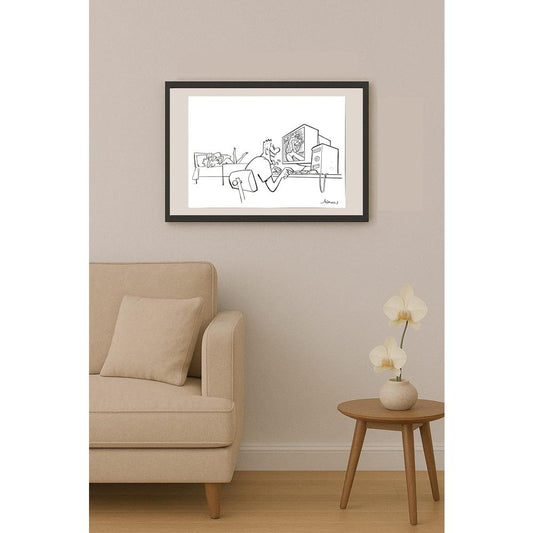 Airon Barretode Lacerda 43x30cm Orijinal Karikatür BOD05841