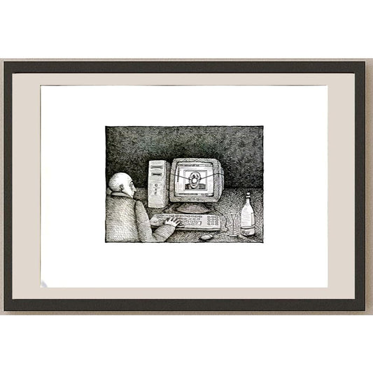 Jano Valter 43x30cm Orijinal Karikatür BOD05842