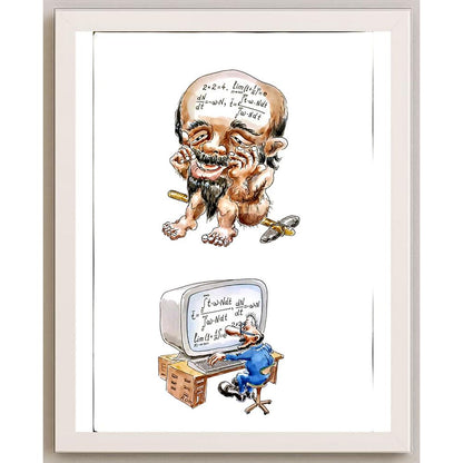 Romanov Vladimir 43x30cm Orijinal Karikatür BOD05844