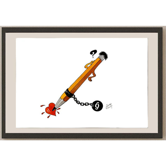 Stanko Serr 43x30cm Orijinal Karikatür BOD05845