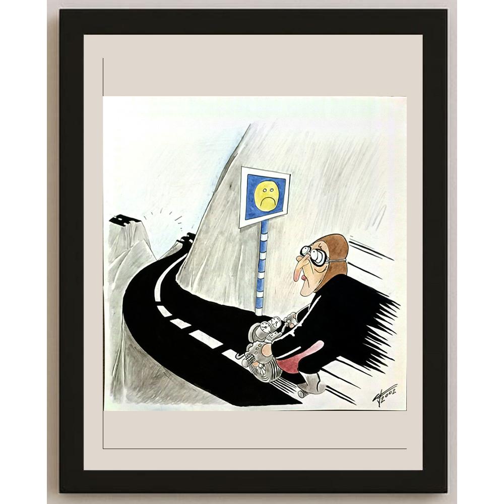 Goran Kovacevic 30x30cm Orijinal Karikatür BOD05851