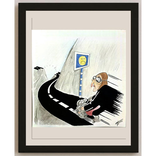 Goran Kovacevic 30x30cm Orijinal Karikatür BOD05851