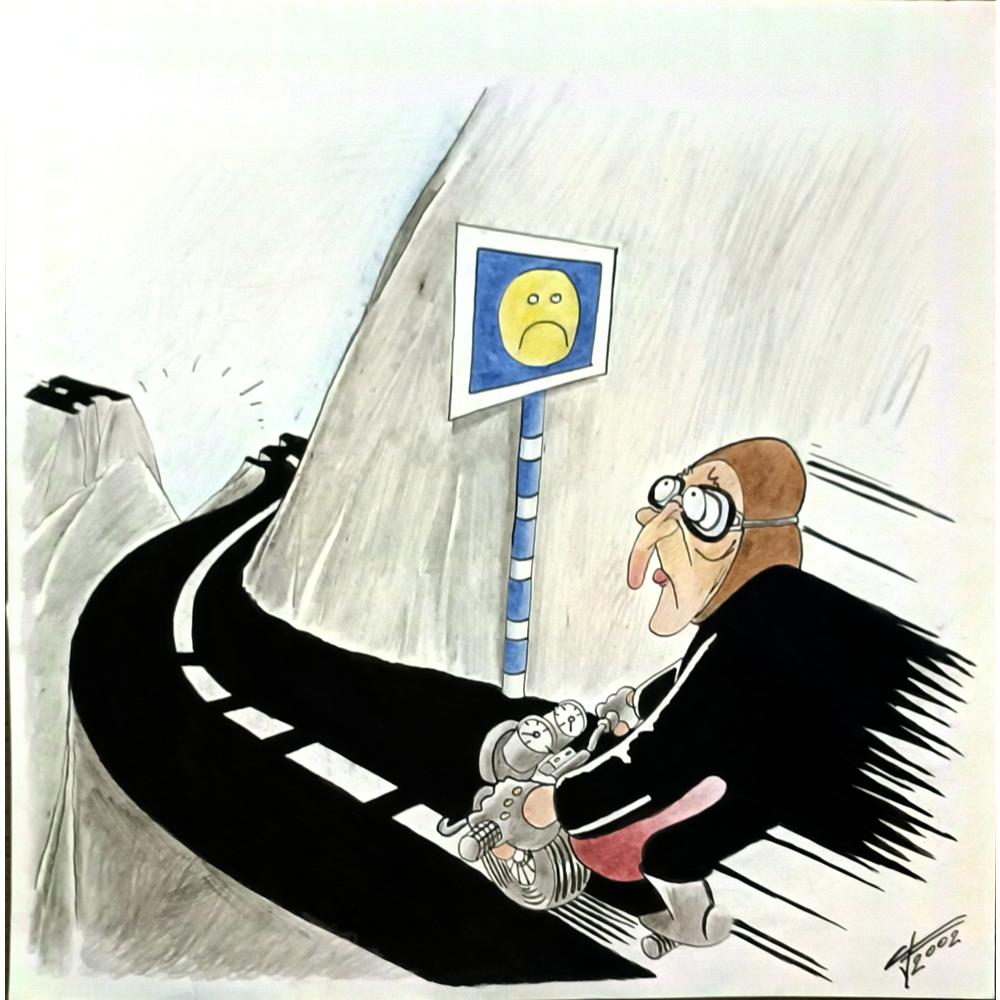 Goran Kovacevic 30x30cm Orijinal Karikatür BOD05851
