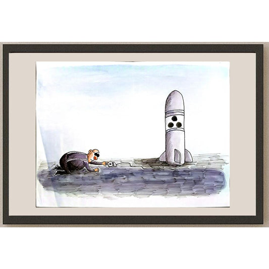 Leng Yan Ping 35x25cm Orijinal Karikatür BOD05852