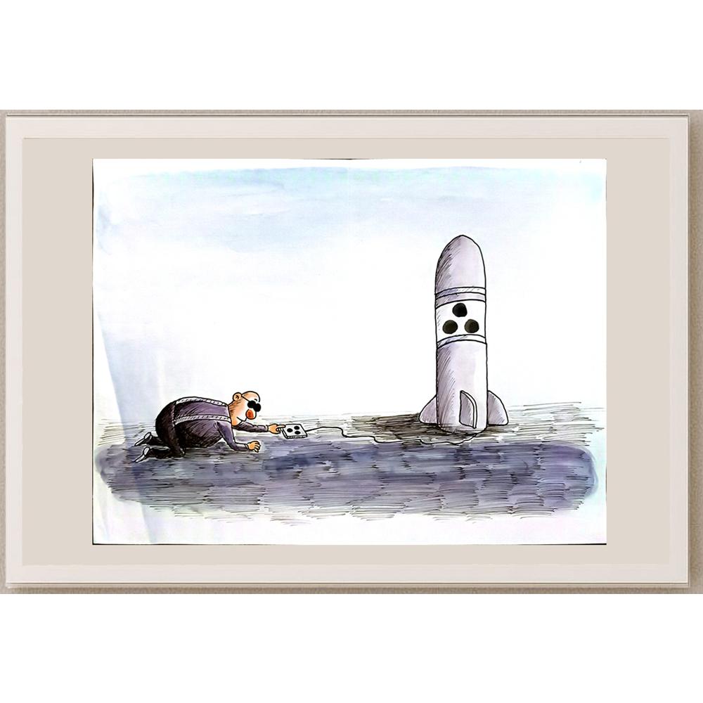 Leng Yan Ping 35x25cm Orijinal Karikatür BOD05852