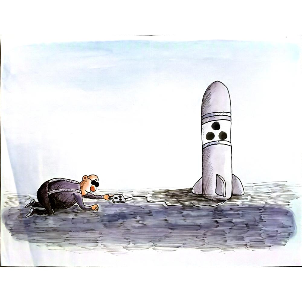 Leng Yan Ping 35x25cm Orijinal Karikatür BOD05852