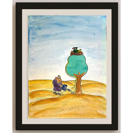 Leng Yan Ping 35x25cm Orijinal Karikatür BOD05853