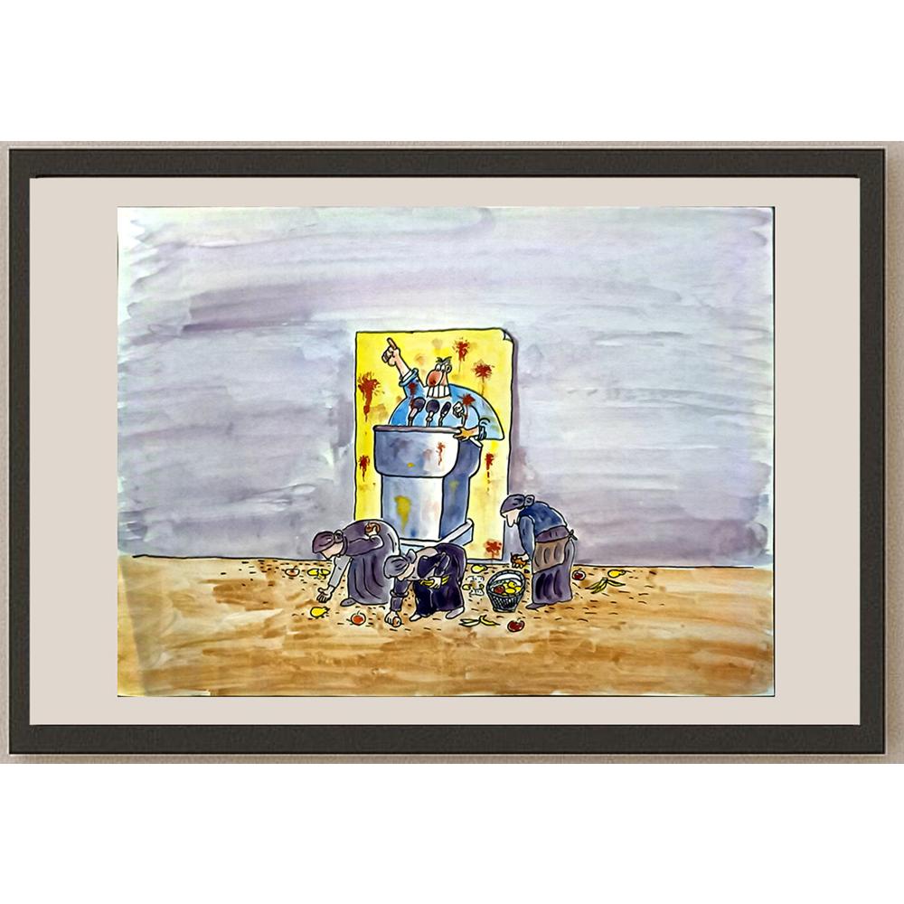 Leng Yan Ping 35x25cm Orijinal Karikatür BOD05854