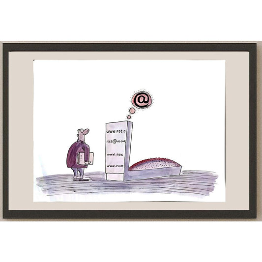 Leng Yan Ping 35x25cm Orijinal Karikatür BOD05855