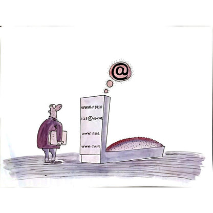 Leng Yan Ping 35x25cm Orijinal Karikatür BOD05855