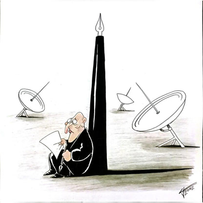 Goran Kovacevic 30x30cm Orijinal Karikatür BOD05856