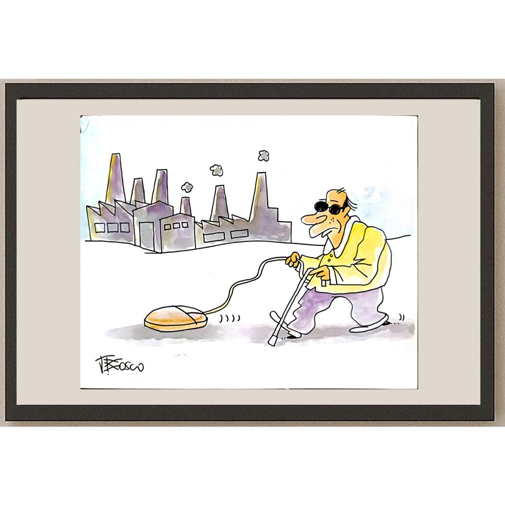 Joao Bosco Jaco De Azevedo 33x27cm Orijinal Karikatür BOD05861