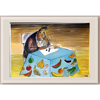 Oğuz Gürel 43x30cm Orijinal Karikatür BOD05862