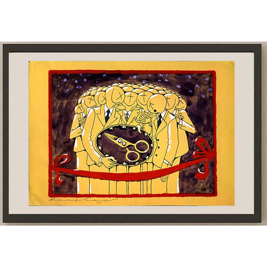 Rooshan Gataullin 43x30cm Orijinal Karikatür BOD05864