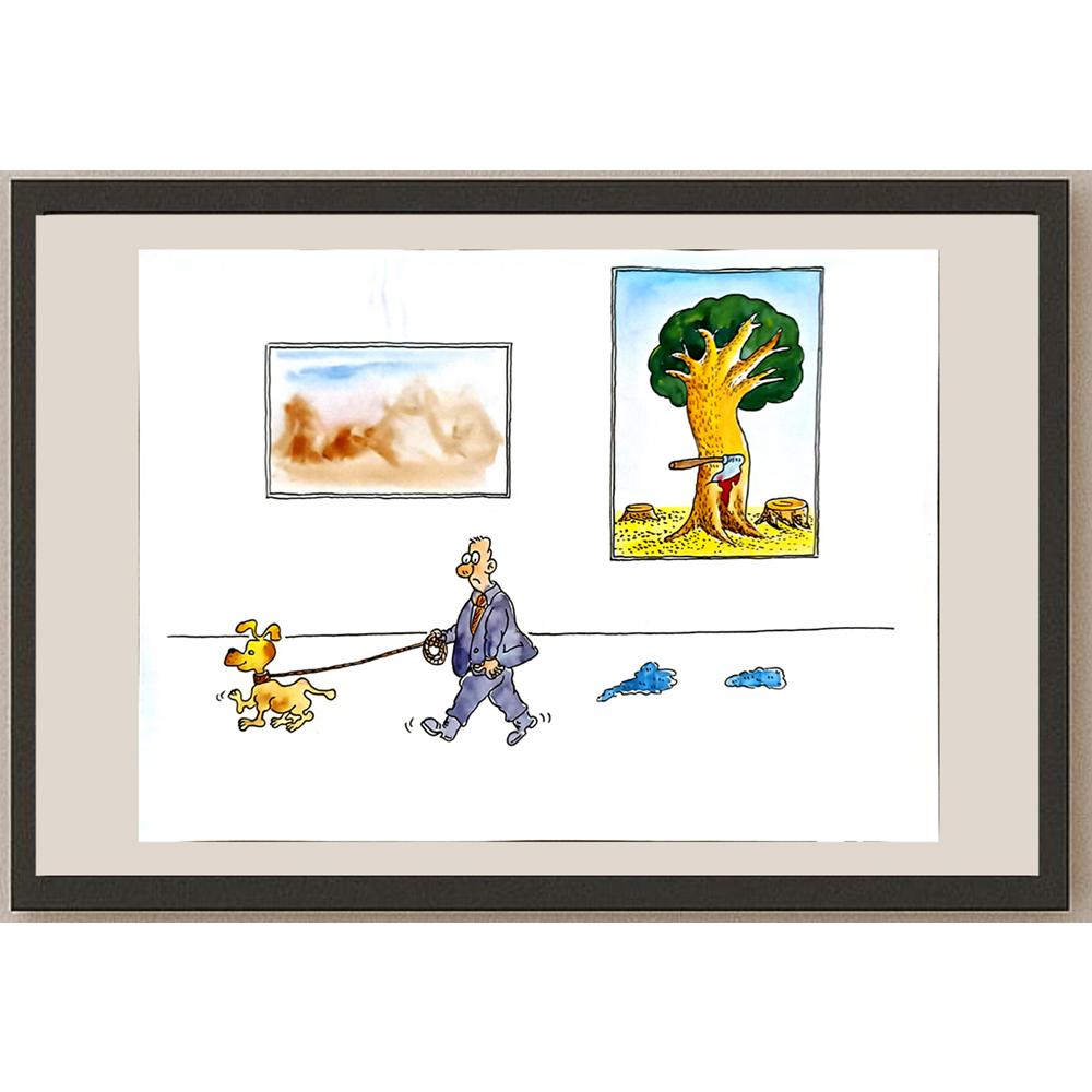 Leng Yan Ping 35x25cm Orijinal Karikatür BOD05865
