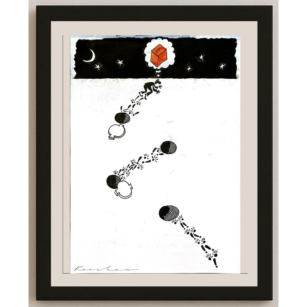 Rooshan Gataullin 43x30cm Orijinal Karikatür BOD05866