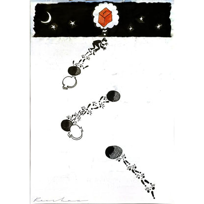 Rooshan Gataullin 43x30cm Orijinal Karikatür BOD05866