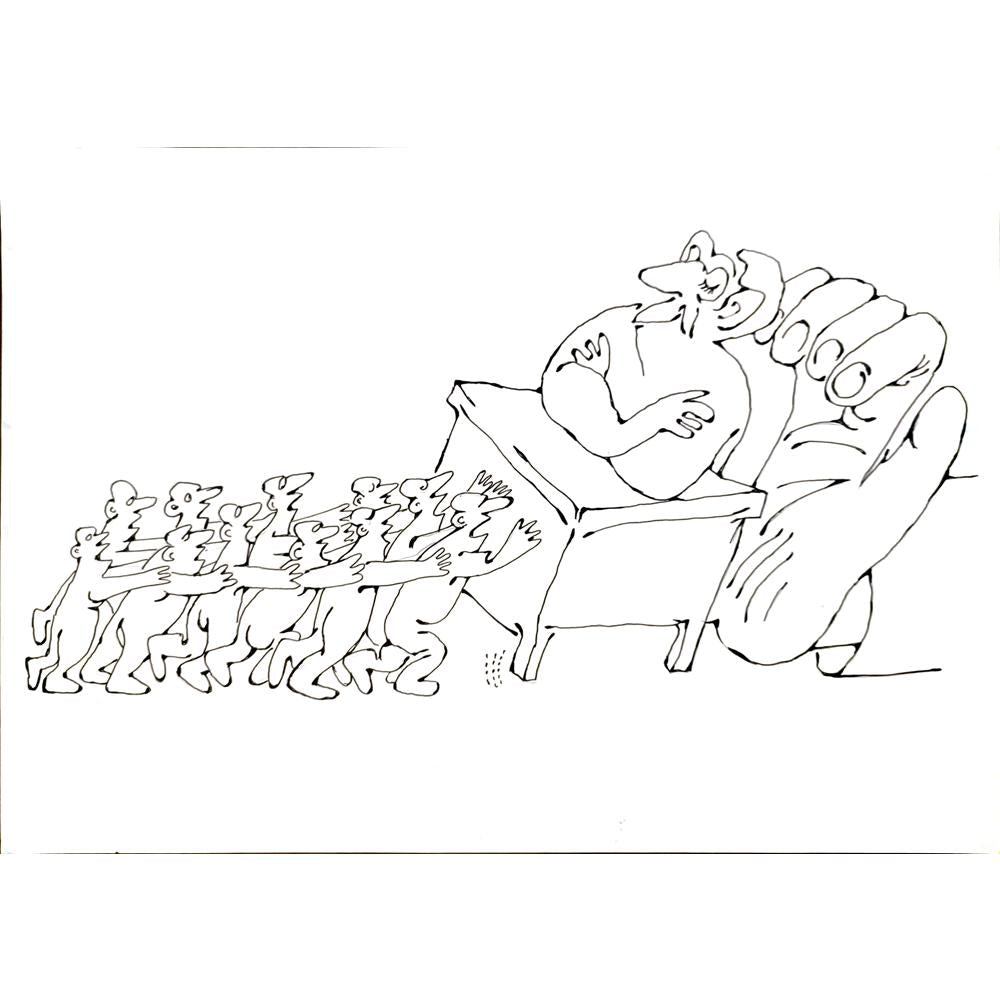 Meret Klıçev 43x30cm Orijinal Karikatür BOD05869