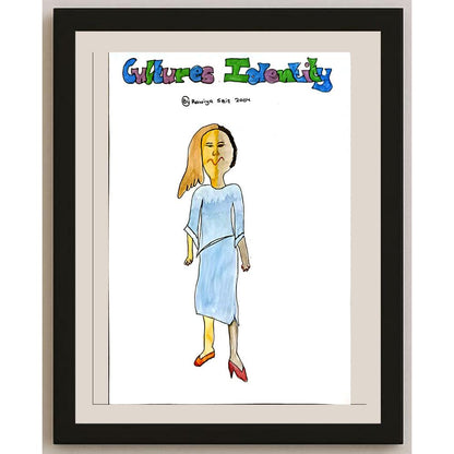 Rawlya Seif 29x21cm Orijinal Karikatür BOD05877