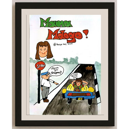Rawlya Seif 29x21cm Orijinal Karikatür BOD05879