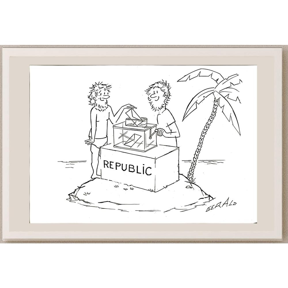Gerald Peigneux 29x21cm Orijinal Karikatür BOD05880