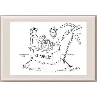 Gerald Peigneux 29x21cm Orijinal Karikatür BOD05880