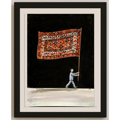 Jugoslav Vlahovic 35x25cm Orijinal Karikatür BOD05882