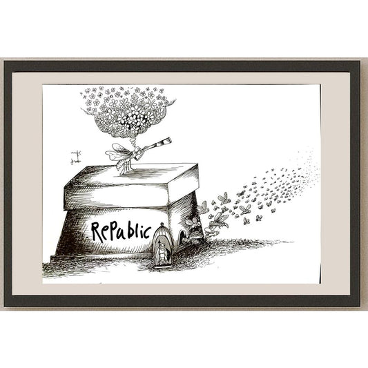 Ahmad Ali 35x25cm Orijinal Karikatür BOD05883