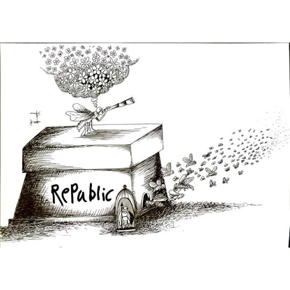 Ahmad Ali 35x25cm Orijinal Karikatür BOD05883