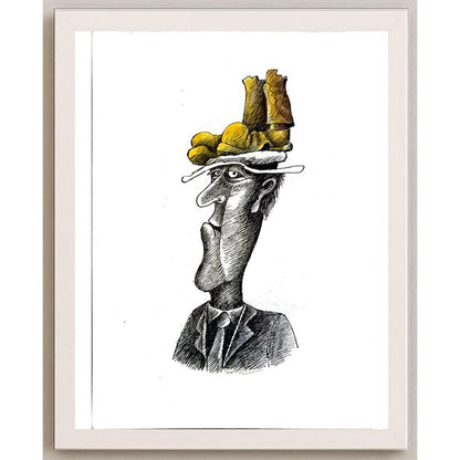 Tabakov Jivko 29x21cm Orijinal Karikatür BOD05885
