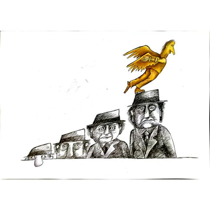 Tabakov Jivko 29x21cm Orijinal Karikatür BOD05886