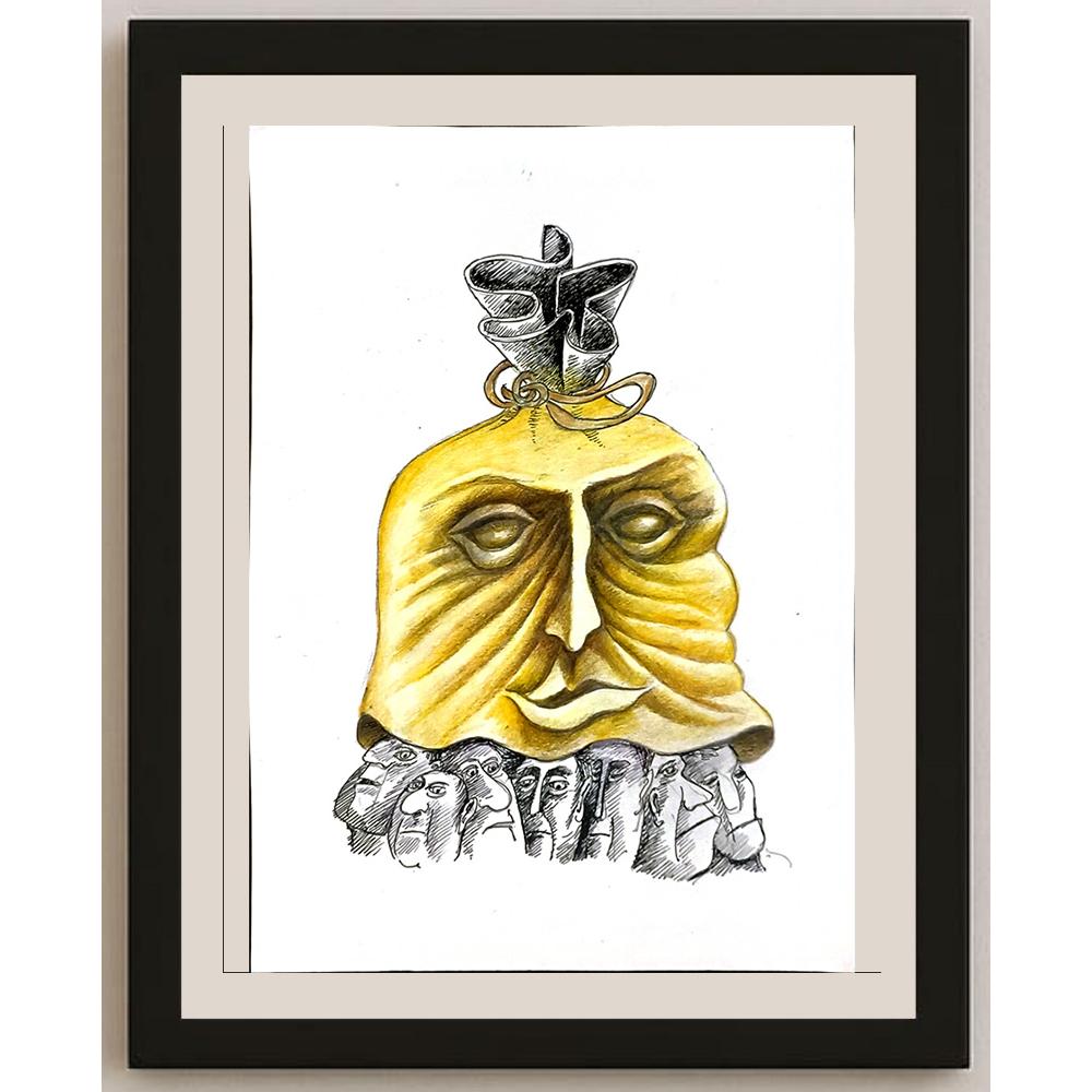 Tabakov Jivko 29x21cm Orijinal Karikatür BOD05887