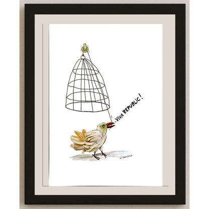 Witold Barbara 43x30cm Orijinal Karikatür BOD05888