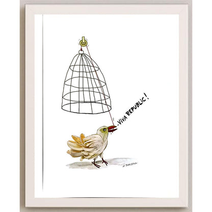 Witold Barbara 43x30cm Orijinal Karikatür BOD05888