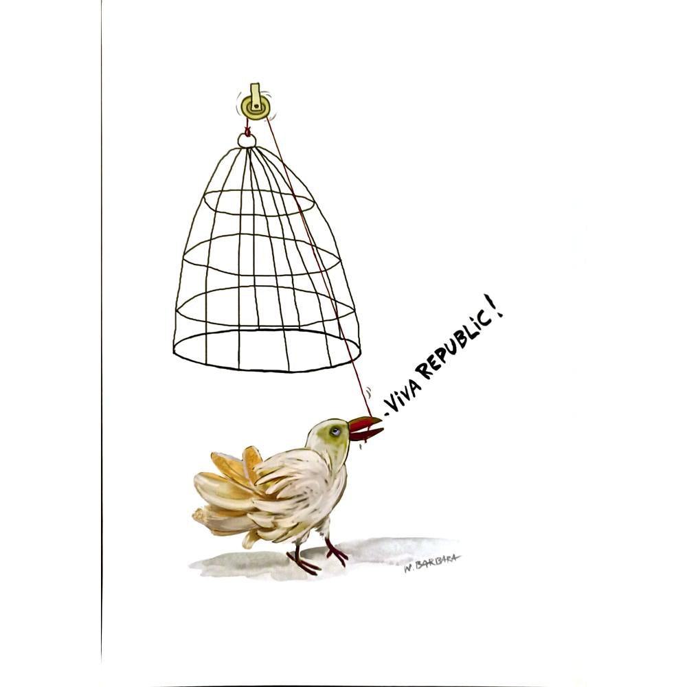 Witold Barbara 43x30cm Orijinal Karikatür BOD05888
