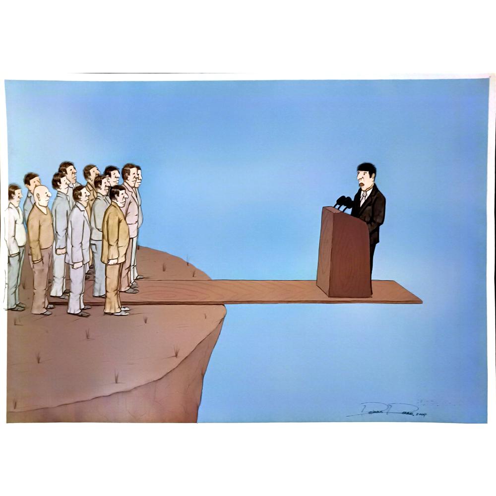 Peiman Rezaei 43x30cm Orijinal Karikatür BOD05891